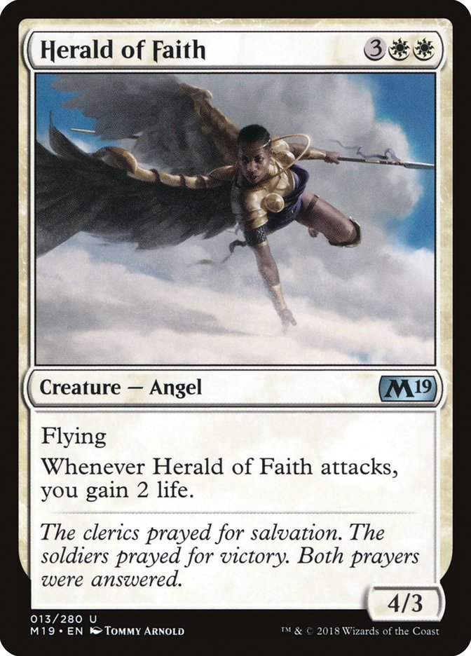 Herald of Faith [Core Set 2019] | Card Citadel