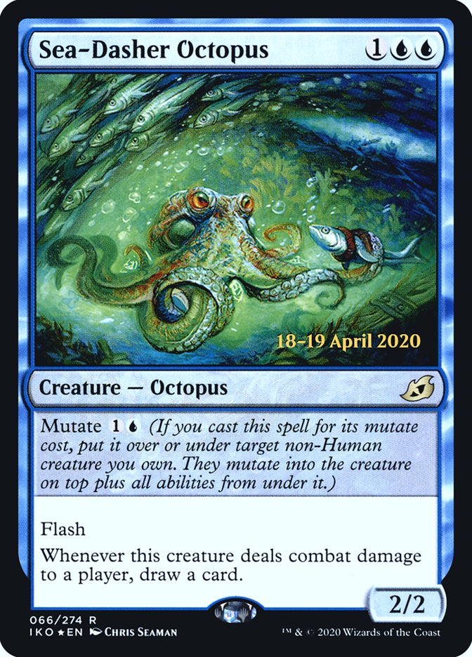 Sea-Dasher Octopus  [Ikoria: Lair of Behemoths Prerelease Promos] | Card Citadel