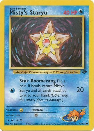 Misty's Staryu (92/132) [Gym Challenge Unlimited] | Card Citadel