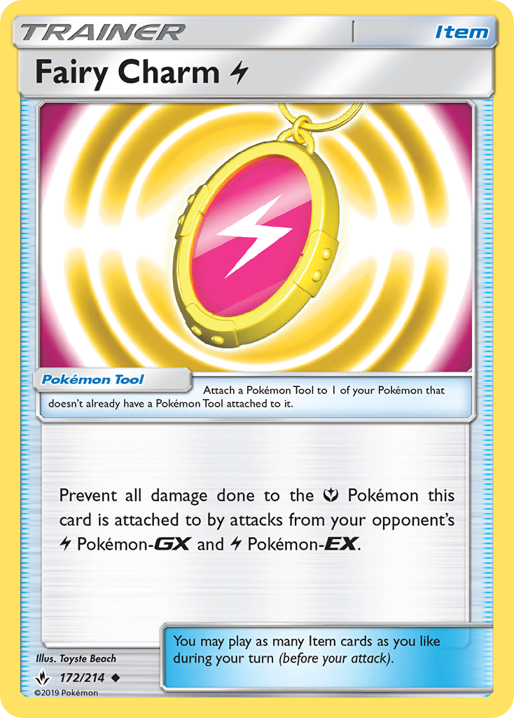 Fairy Charm Lightning (172/214) [Sun & Moon: Unbroken Bonds] | Card Citadel