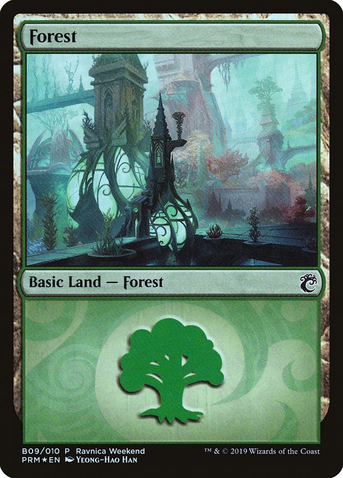 Forest (B09) [Ravnica Allegiance Guild Kit] | Card Citadel