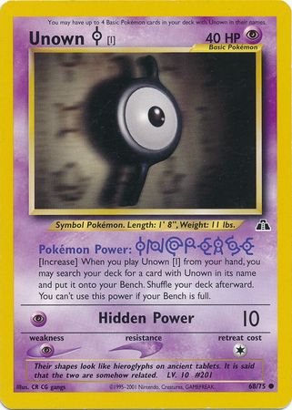 Unown [I] (68/75) [Neo Discovery Unlimited] | Card Citadel
