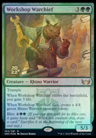 Workshop Warchief [Streets of New Capenna Prerelease Promos] | Card Citadel