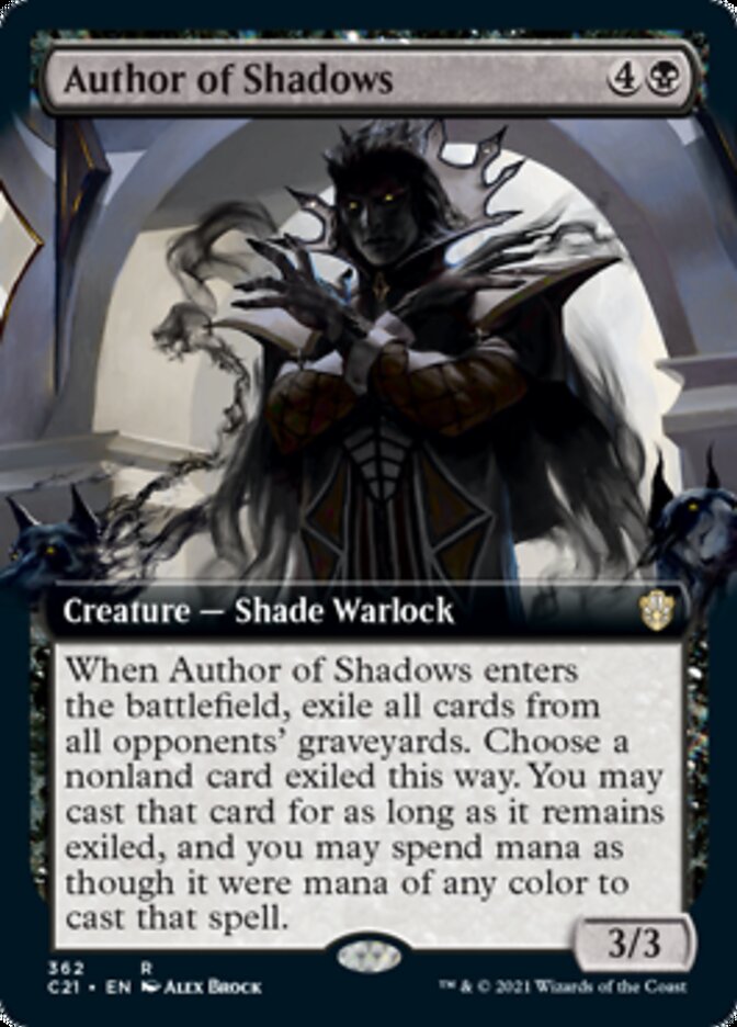 Author of Shadows (Extended) [Commander 2021] | Card Citadel