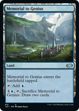 Memorial to Genius [Jumpstart 2022] | Card Citadel