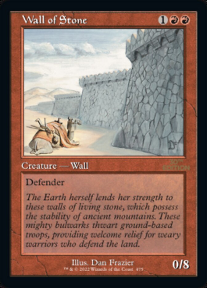 Wall of Stone (Retro) [30th Anniversary Edition] | Card Citadel