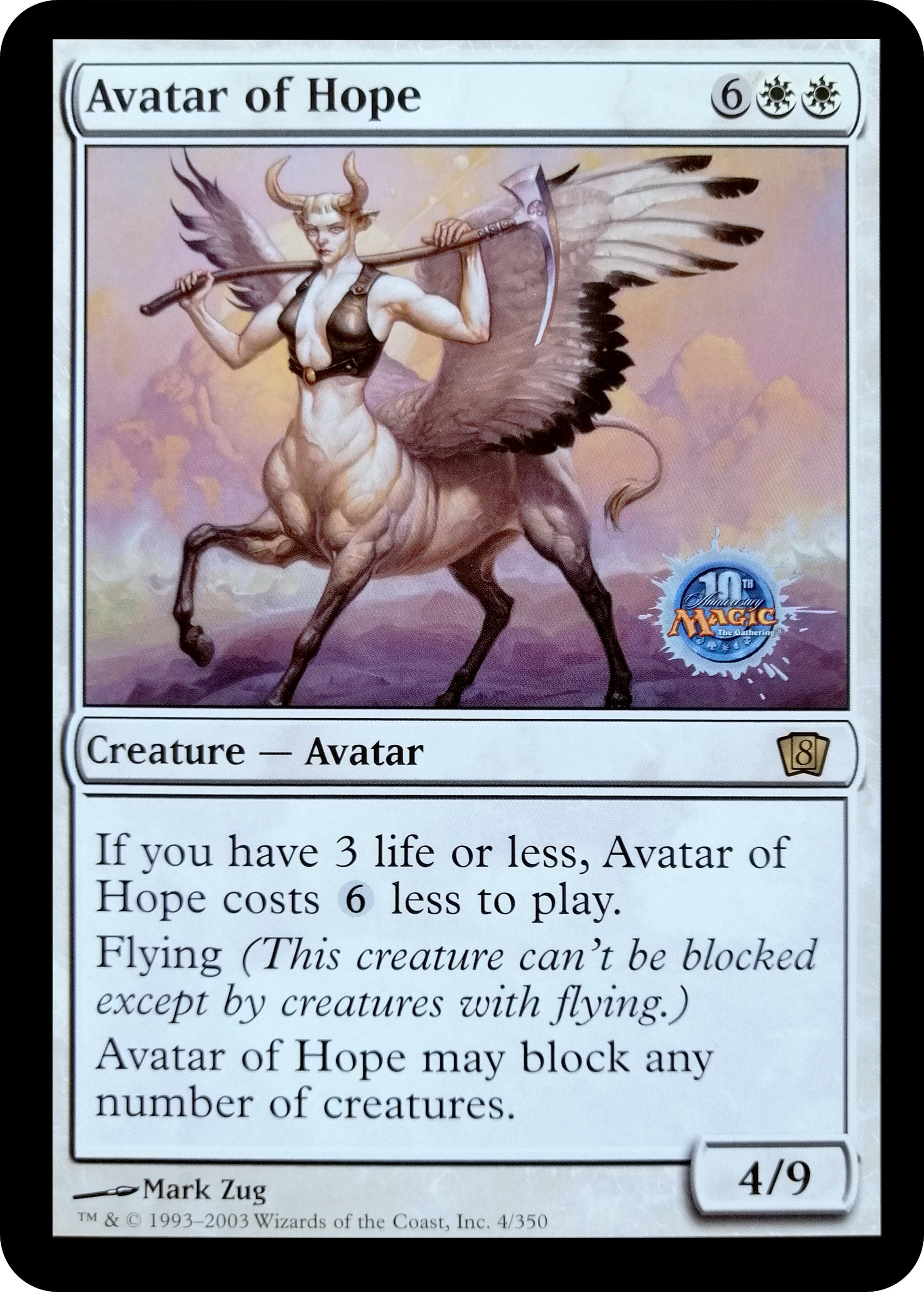 Avatar of Hope (Oversized) (Grand Prix Bangkok 2003) [Eighth Edition] | Card Citadel