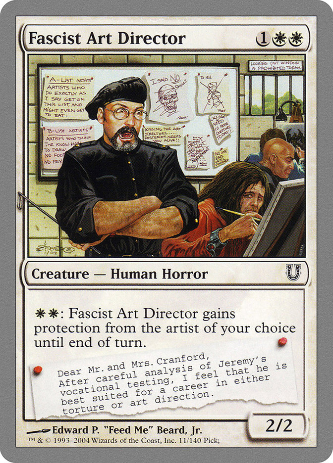 Fascist Art Director [Unhinged] | Card Citadel