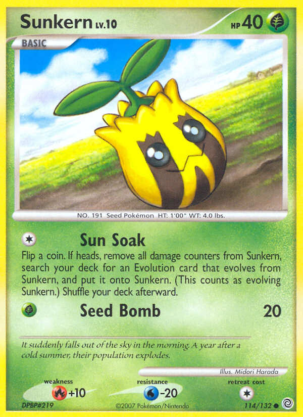 Sunkern (114/132) [Diamond & Pearl: Secret Wonders] | Card Citadel