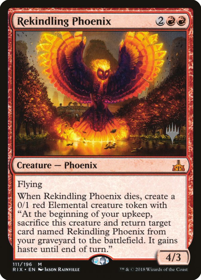 Rekindling Phoenix [Rivals of Ixalan Promos] | Card Citadel