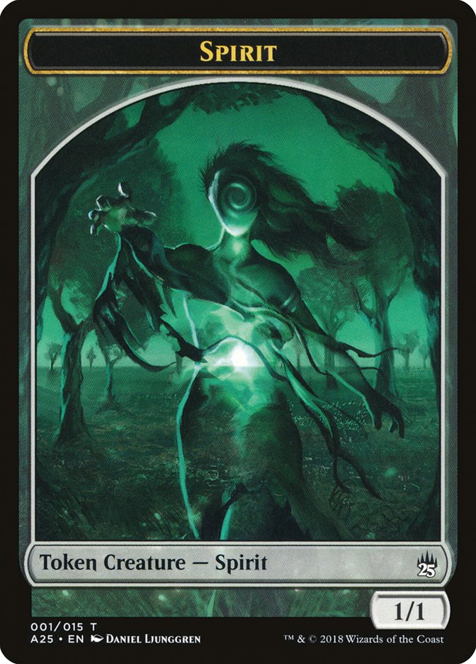 Spirit (001/015) [Masters 25 Tokens] | Card Citadel