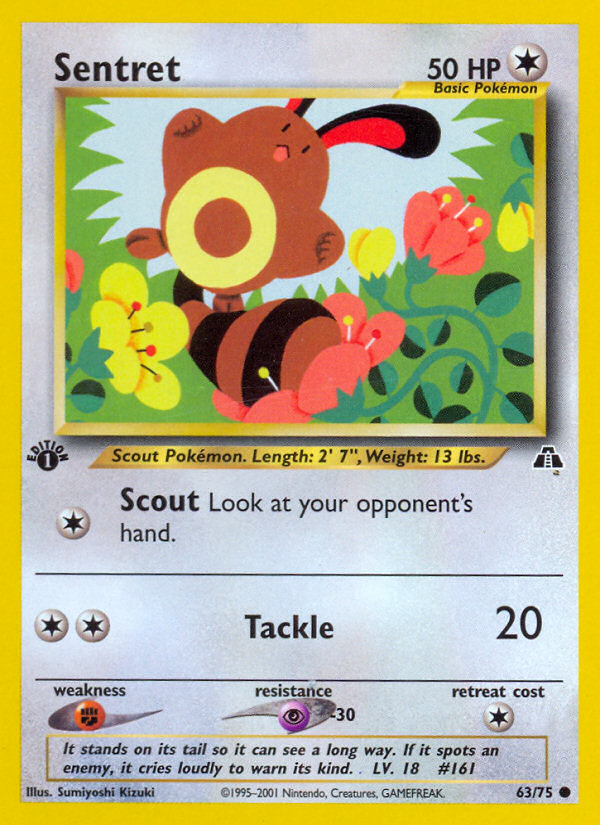 Sentret (63/75) [Neo Discovery 1st Edition] | Card Citadel
