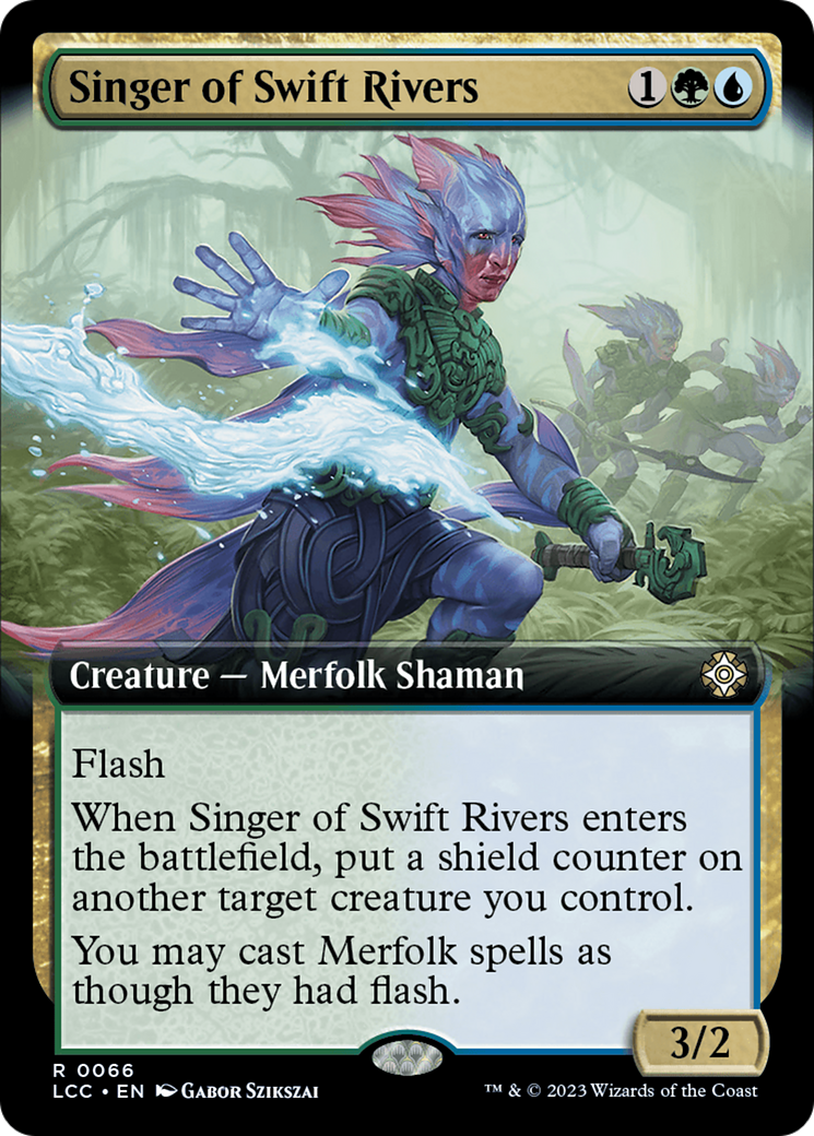 Singer of Swift Rivers (Extended Art) [The Lost Caverns of Ixalan Commander] | Card Citadel
