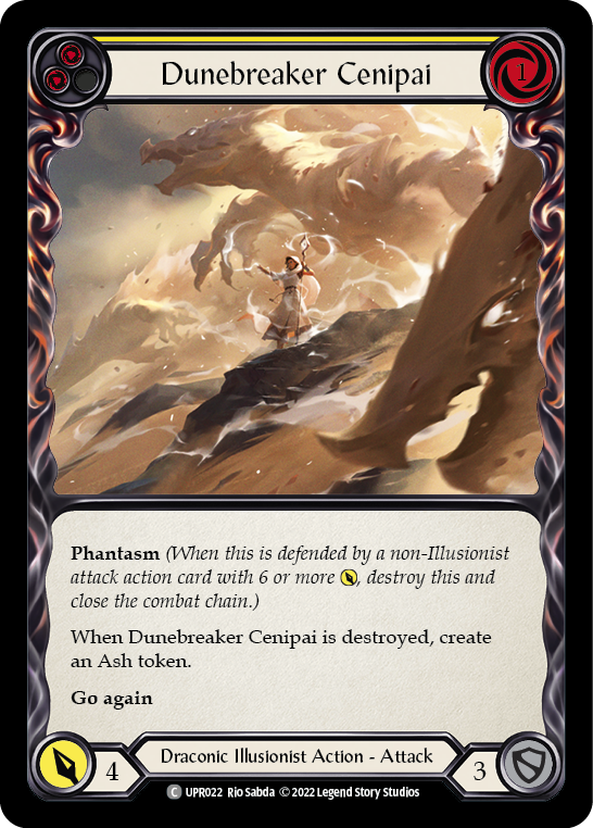 Dunebreaker Cenipai (Yellow) [UPR022] (Uprising)  Rainbow Foil | Card Citadel