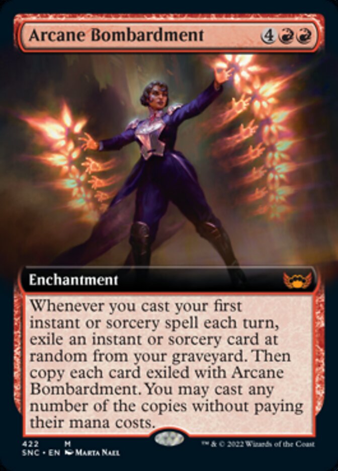 Arcane Bombardment (Extended Art) [Streets of New Capenna] | Card Citadel