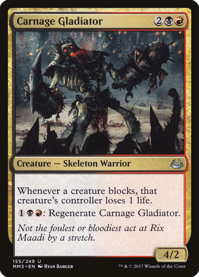 Carnage Gladiator [Modern Masters 2017] | Card Citadel