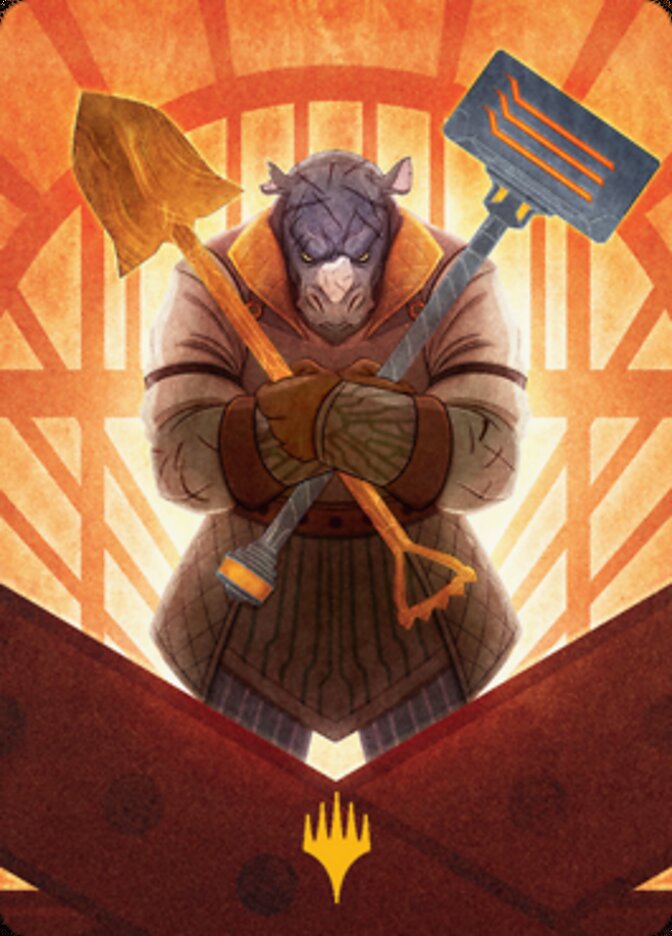 Mr. Orfeo, the Boulder Art Card (Gold-Stamped Signature) [Streets of New Capenna Art Series] | Card Citadel