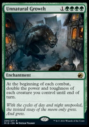 Unnatural Growth (Promo Pack) [Innistrad: Midnight Hunt Promos] | Card Citadel