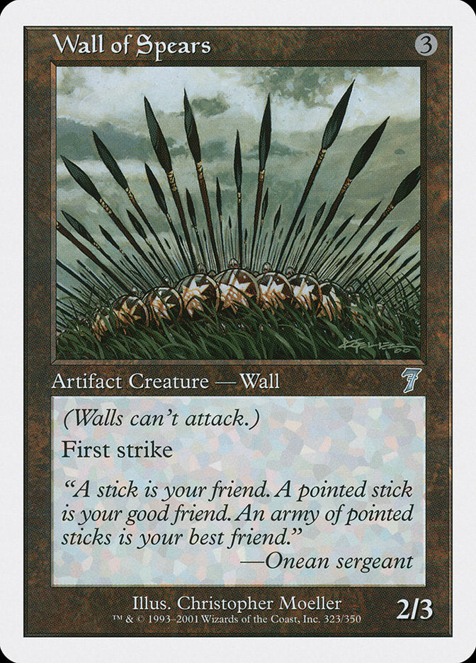 Wall of Spears [Seventh Edition] | Card Citadel