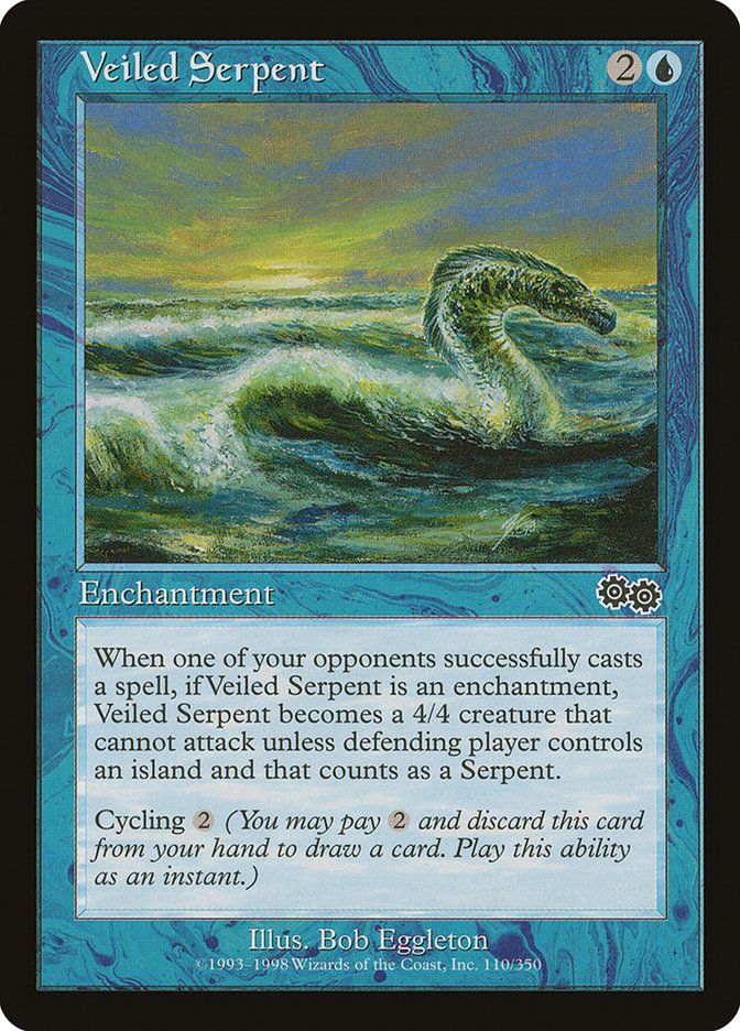 Veiled Serpent [Urza's Saga] | Card Citadel