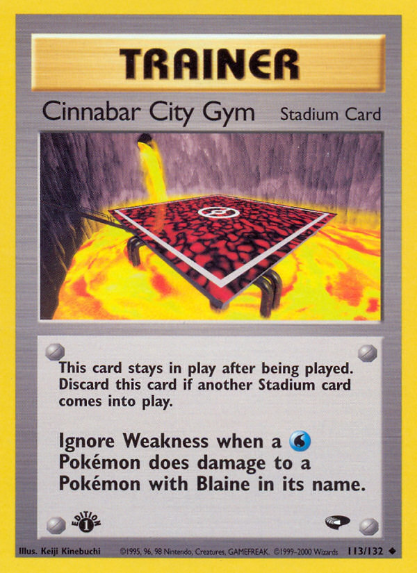 Cinnabar City Gym (113/132) [Gym Challenge 1st Edition] | Card Citadel