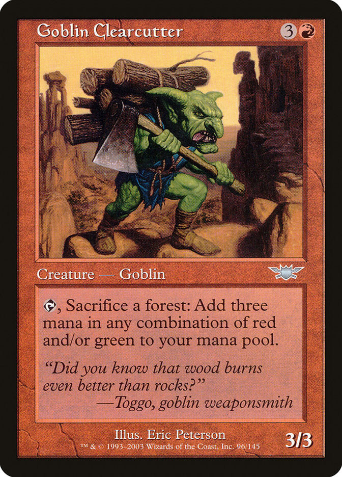 Goblin Clearcutter [Legions] | Card Citadel