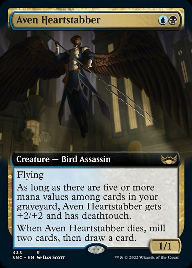 Aven Heartstabber (Extended Art) [Streets of New Capenna] | Card Citadel