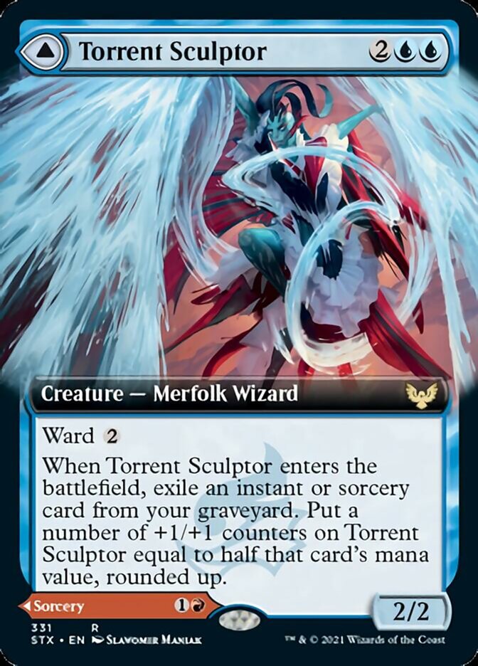 Torrent Sculptor // Flamethrower Sonata (Extended) [Strixhaven: School of Mages] | Card Citadel