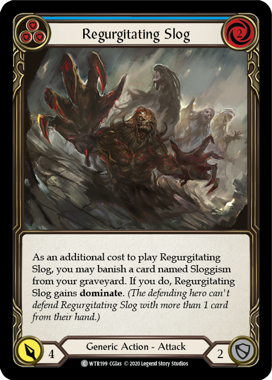 Regurgitating Slog (Blue) [U-WTR199] (Welcome to Rathe Unlimited)  Unlimited Normal | Card Citadel