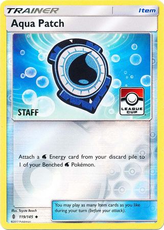 Aqua Patch (119/145) (League Promo Staff) [Sun & Moon: Guardians Rising] | Card Citadel