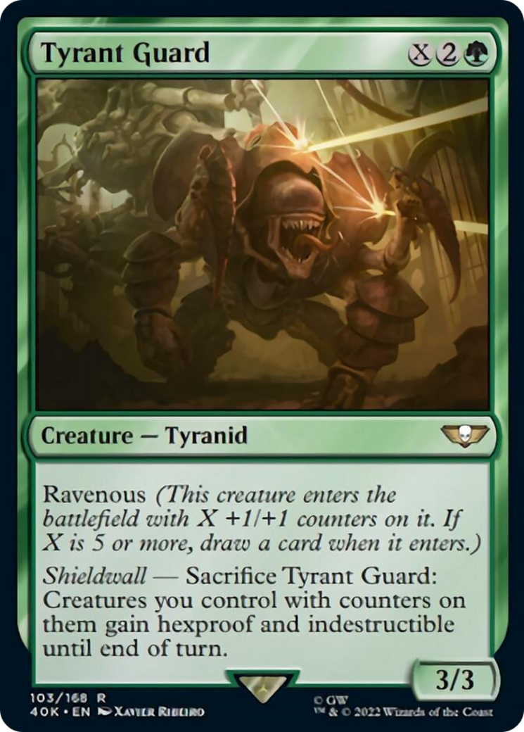 Tyrant Guard (Surge Foil) [Universes Beyond: Warhammer 40,000] | Card Citadel