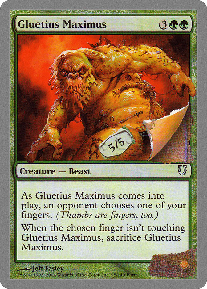 Gluetius Maximus [Unhinged] | Card Citadel