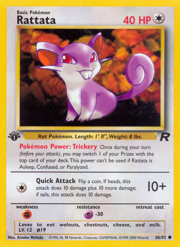 Rattata (66/82) [Team Rocket 1st Edition] | Card Citadel