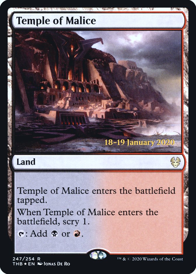 Temple of Malice [Theros Beyond Death Prerelease Promos] | Card Citadel