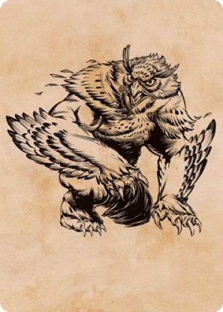 Owlbear (Showcase) Art Card [Dungeons & Dragons: Adventures in the Forgotten Realms Art Series] | Card Citadel