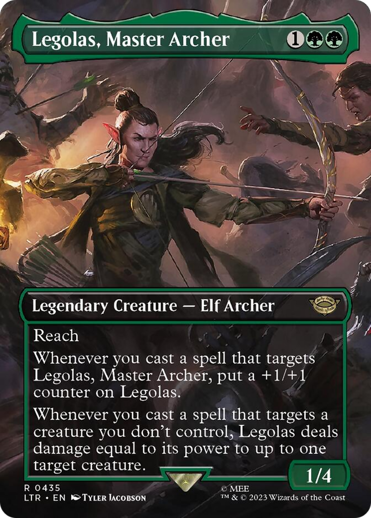 Legolas, Master Archer (Borderless Alternate Art) [The Lord of the Rings: Tales of Middle-Earth] | Card Citadel