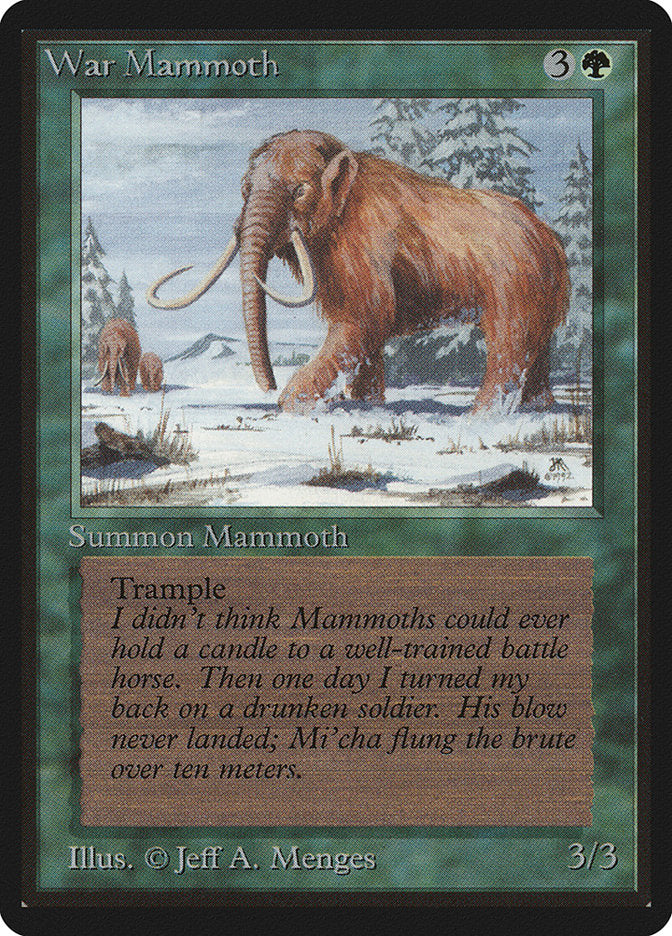 War Mammoth [Limited Edition Beta] | Card Citadel