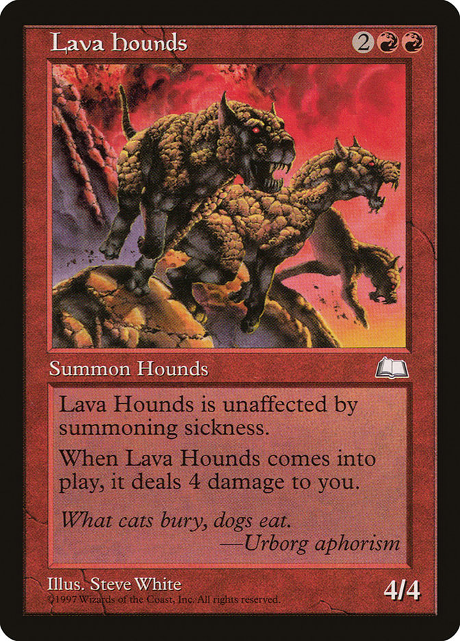 Lava Hounds [Weatherlight] | Card Citadel