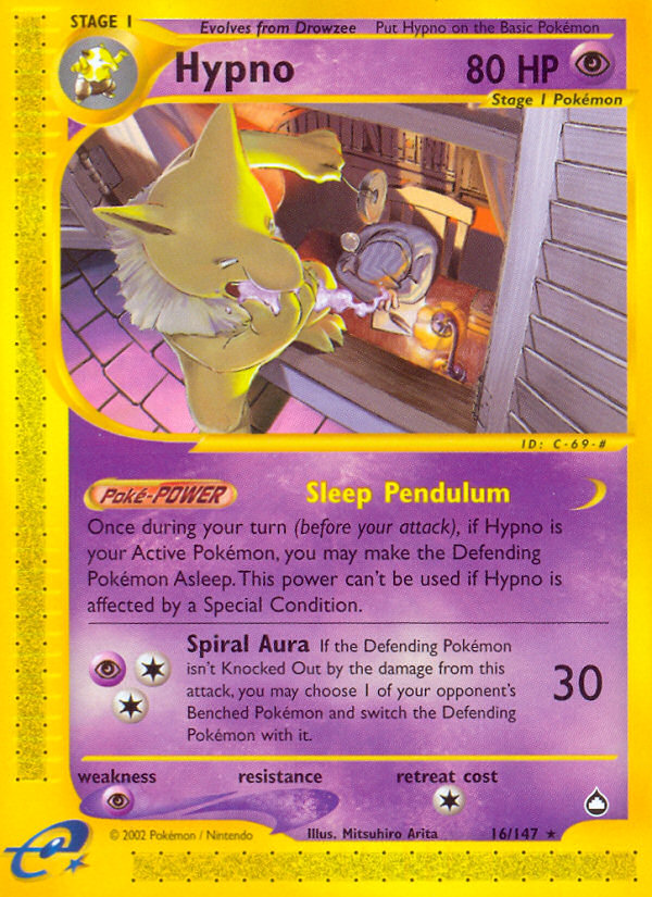 Hypno (16/147) [Aquapolis] | Card Citadel