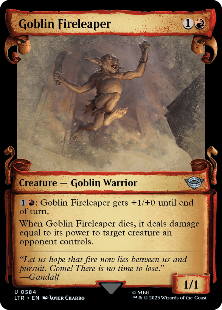 Goblin Fireleaper [The Lord of the Rings: Tales of Middle-Earth Showcase Scrolls] | Card Citadel