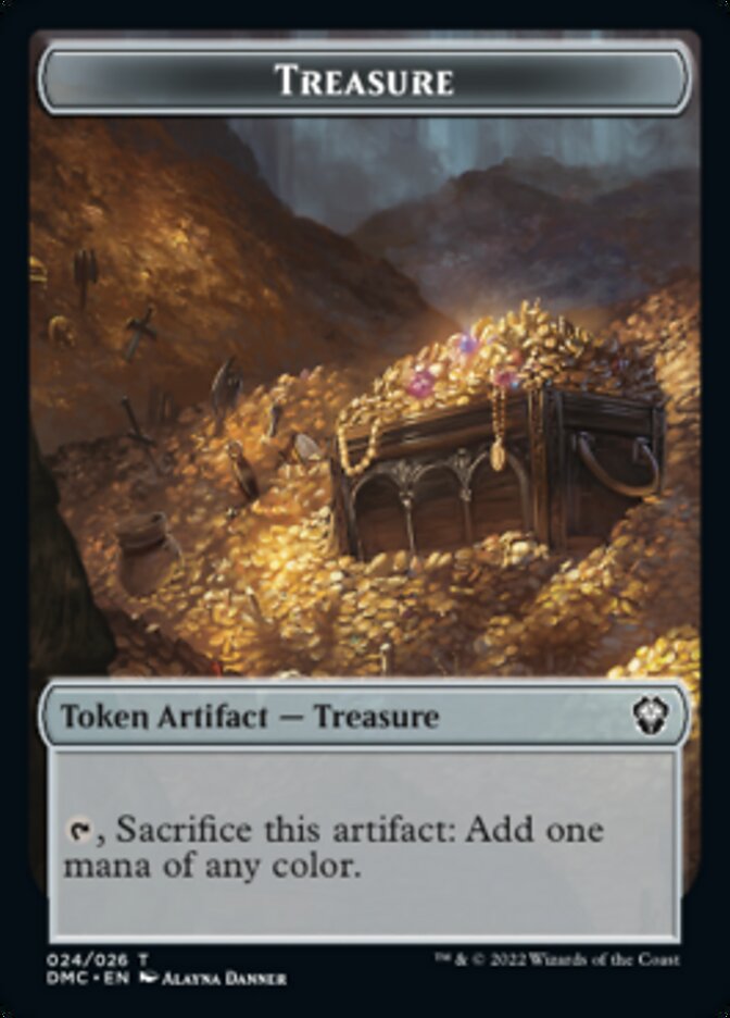 Ragavan // Treasure Double-sided Token [Dominaria United Commander Tokens] | Card Citadel