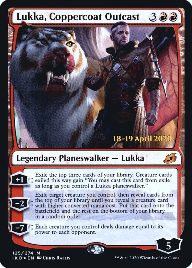 Lukka, Coppercoat Outcast  [Ikoria: Lair of Behemoths Prerelease Promos] | Card Citadel