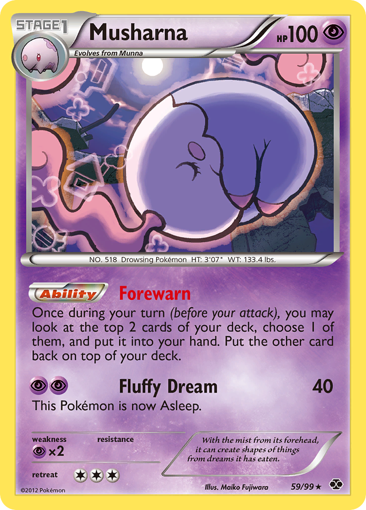 Musharna (59/99) [Black & White: Next Destinies] | Card Citadel