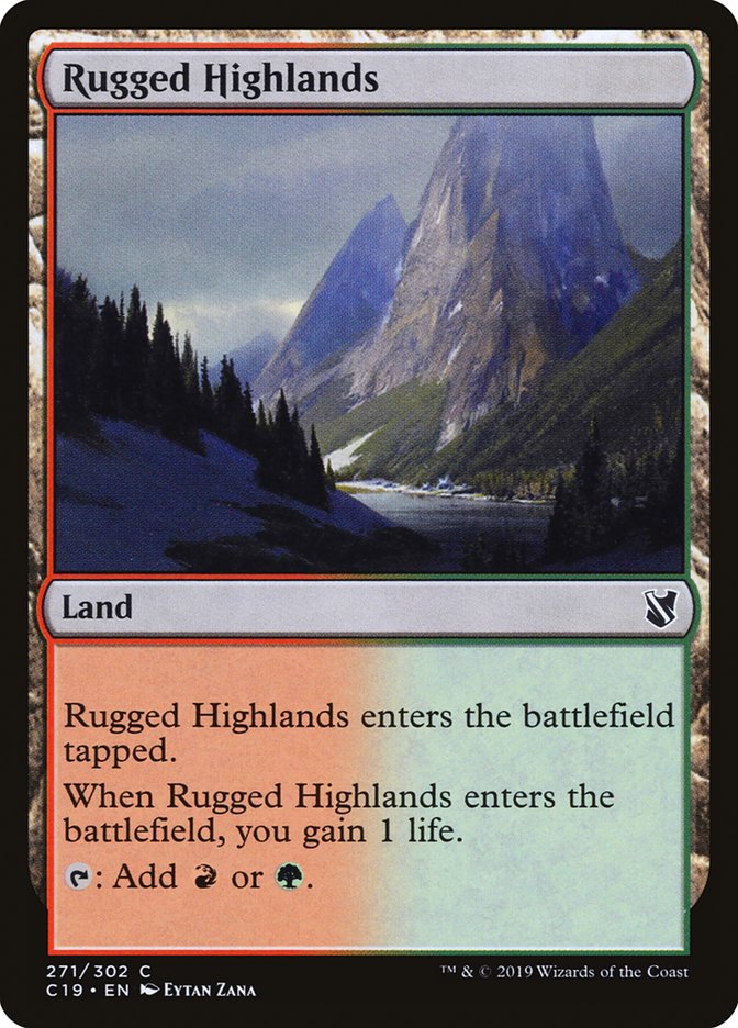 Rugged Highlands [Commander 2019] | Card Citadel