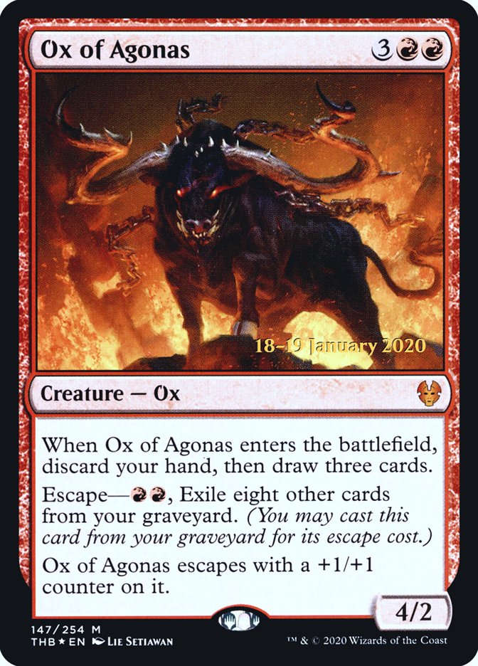 Ox of Agonas [Theros Beyond Death Prerelease Promos] | Card Citadel