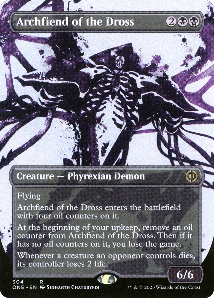 Archfiend of the Dross (Borderless Ichor) [Phyrexia: All Will Be One] | Card Citadel