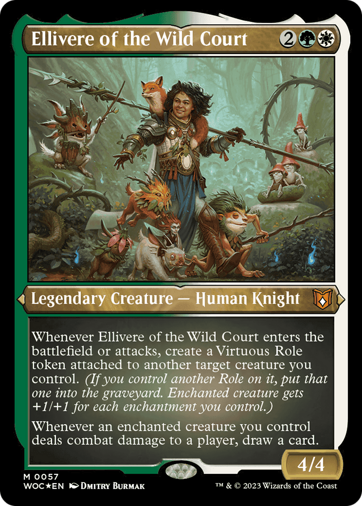 Ellivere of the Wild Court (Display Commander) [Wilds of Eldraine Commander] | Card Citadel