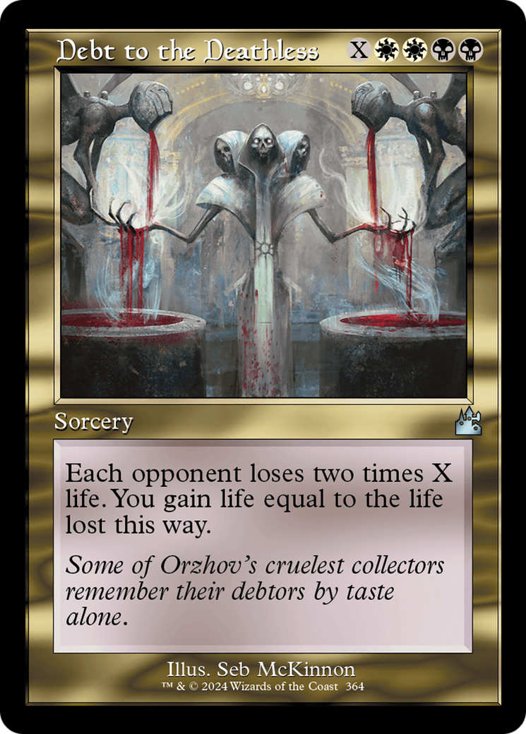 Debt to the Deathless (Retro Frame) [Ravnica Remastered] | Card Citadel