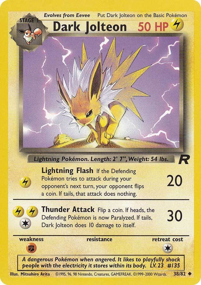 Dark Jolteon (38/82) [Team Rocket Unlimited] | Card Citadel