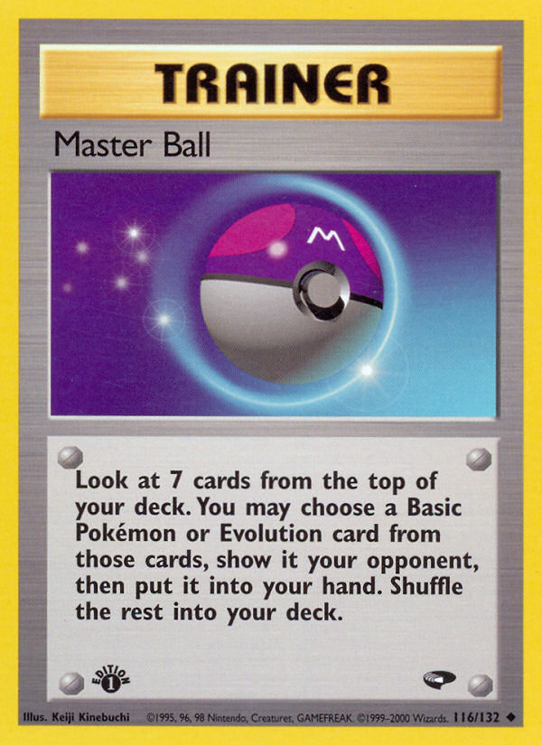 Master Ball (116/132) [Gym Challenge 1st Edition] | Card Citadel